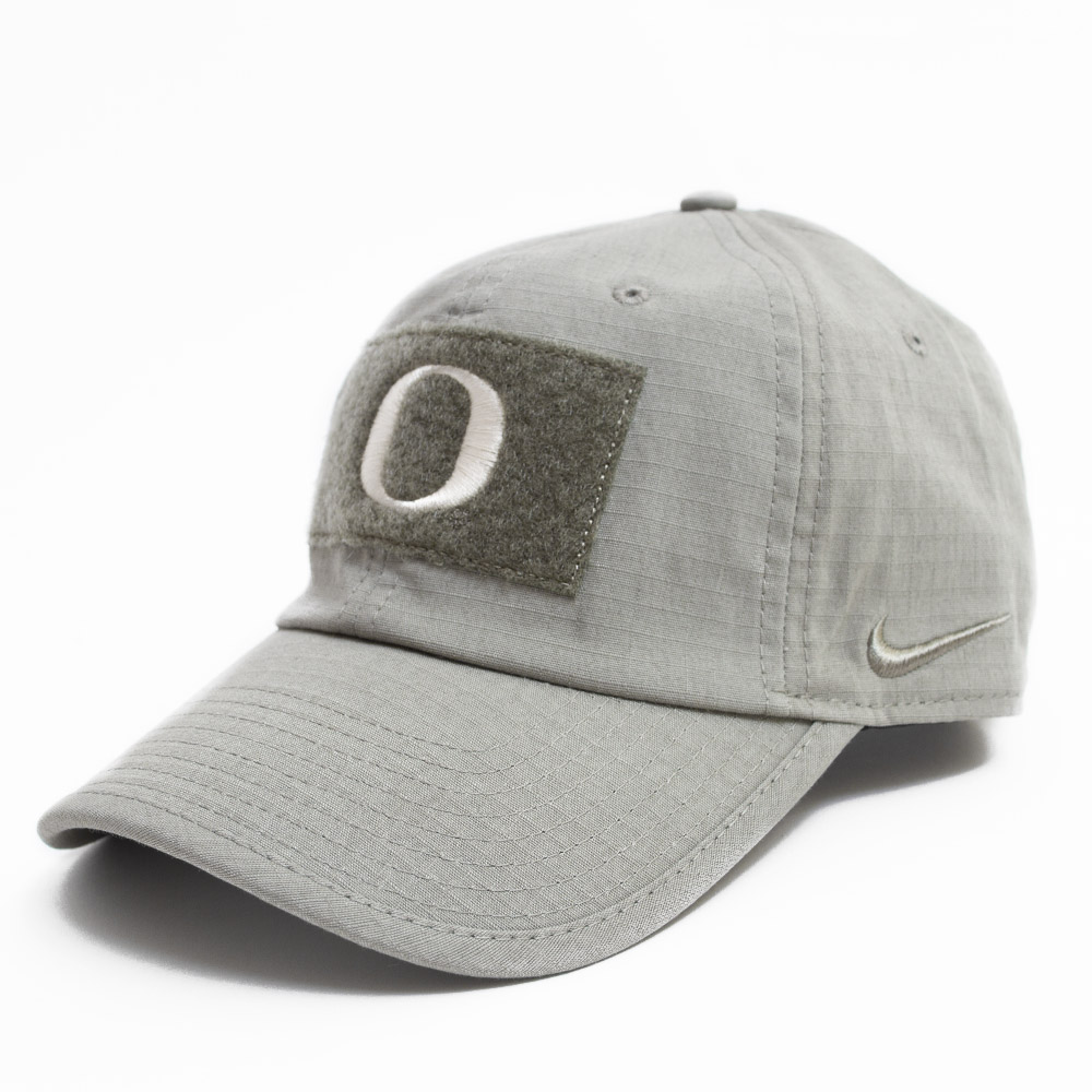 Classic Oregon O, Nike, Curved Bill, Performance/Dri-FIT, Accessories, Men, Tactical, Removable flag patch, Adjustable, Hat, 293631, Khaki